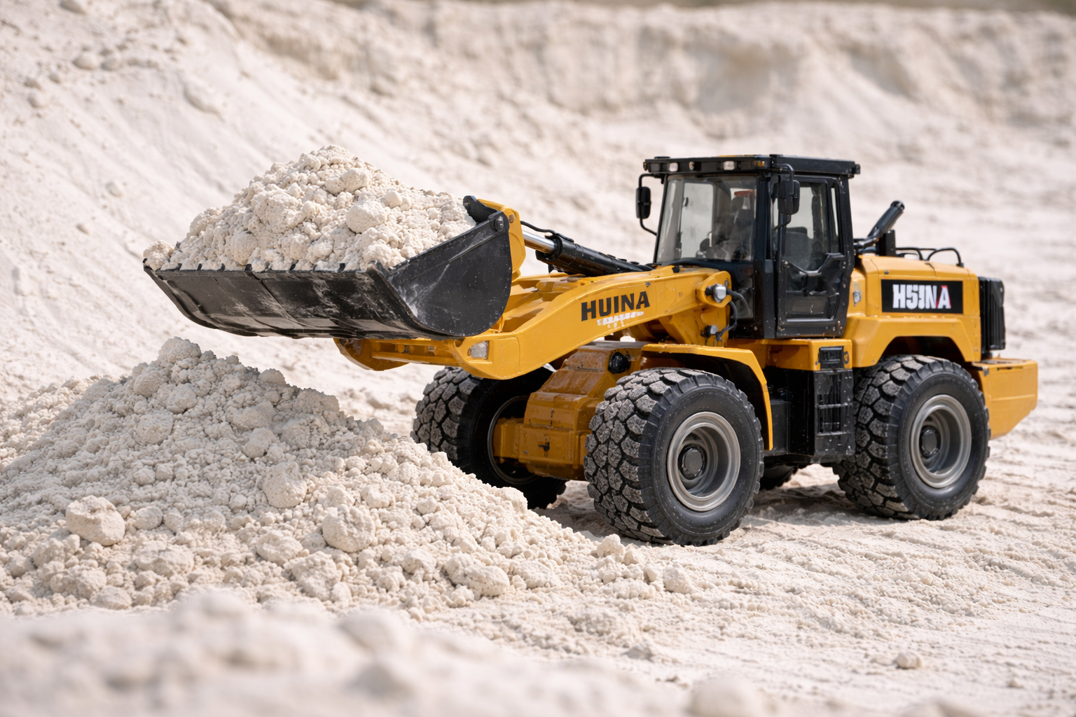 Remote control front end loader at Diggers Den